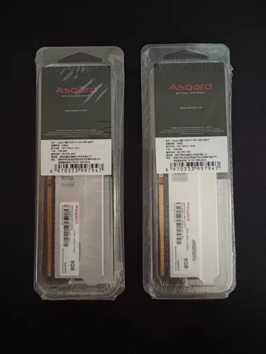MEMÓRIA RAM ASGARD 16gb (2x8gb) 3600 DDR4
