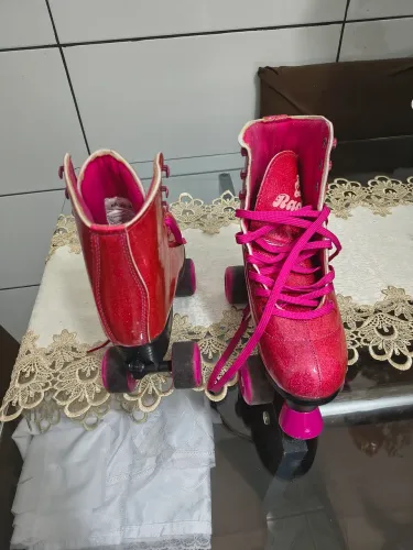Patis rosa com glitter