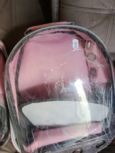 Mochilas novas confortáveis para transportar pets/gato/hamster/camaleão..cada $35 cor rosa