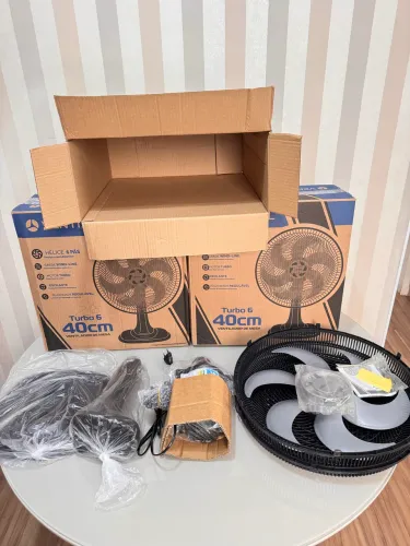 Ventilador de mesa 40cm 6 PÁS Turbo