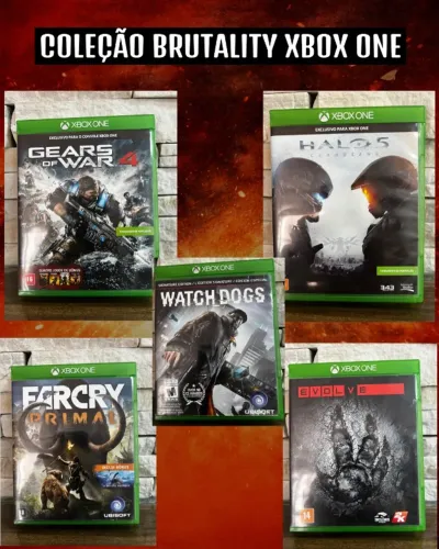 KIT BRUTALITY - 5 Jogos Xbox One (Físicos)