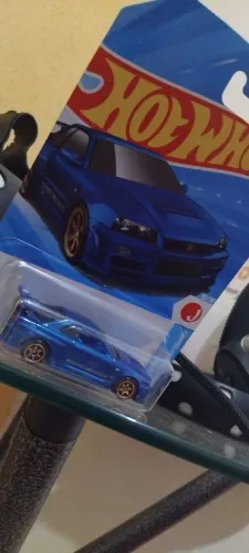 Hot Wheels Nissan Skyline GT-R (BNR34) Azul - Novo, Lacrado | J-Imports