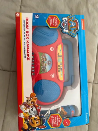 Boom box Karaokê patrulha canina