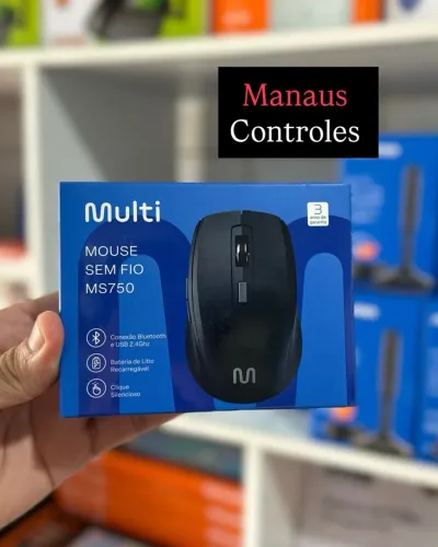 Mouse Sem Fio Bluetooth Multilaser