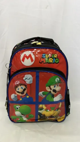Mochila infantil de costas Super Mario tamanho Médio