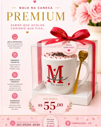 Caneca mãe recheada 