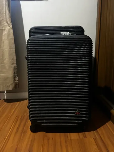3 malas pretas (grande, média e de mão)