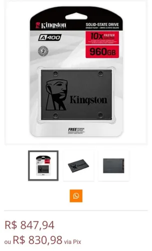 Ssd kingston 1tr