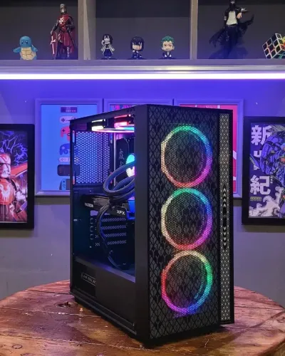 PC Ryzen 5 5600X, RX 6600 XT 8GB, 16GB RAM, SSD 480GB, B550, Fonte 650W, 5 Fans