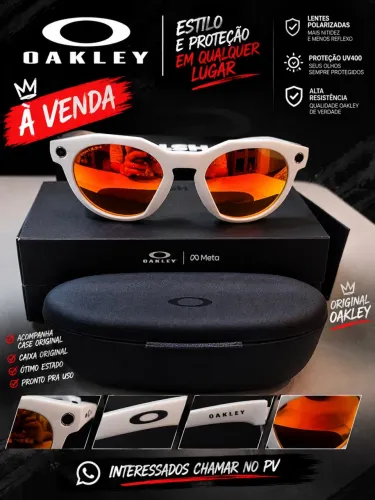 Óculos Oakley Meta Branco Original + Caixa | R$ 3.500