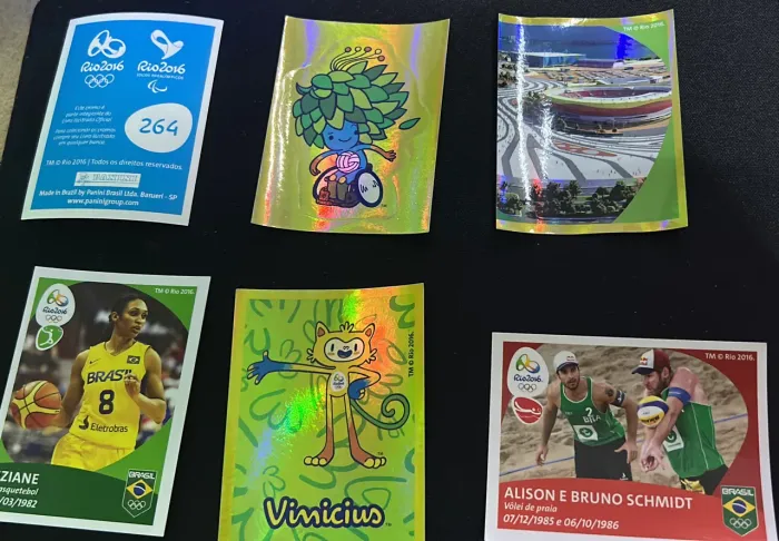 Figurinhas Panini original olimpíadas 2016 Rio