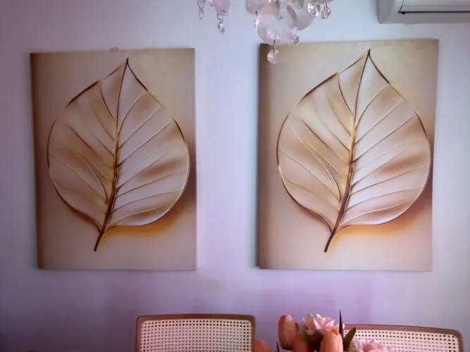 2 quadros de flor