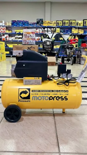  Compressor de ar 50L 2.0hp 8pcm Pressure (Loja/Nova)