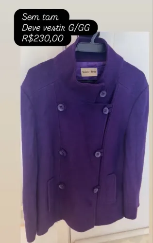 Blazer casaco roxo 