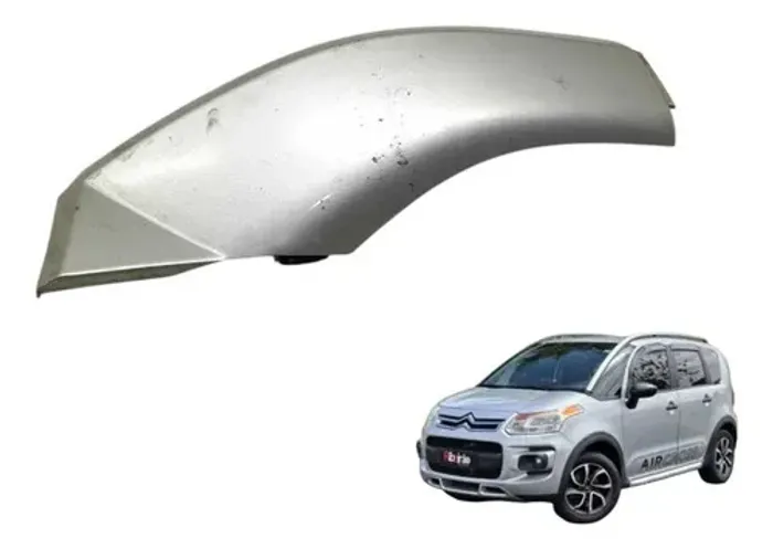 Acabamento Rack Lado Direito Citroën C3 Aircross 2013 Prateado
