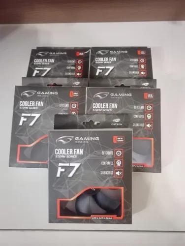 Cooler Fan 120mm C3 Tech F7 Storm - Kit com 5 unidades