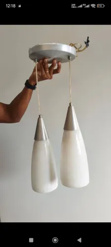 Lustre Pendente Cone Duplo