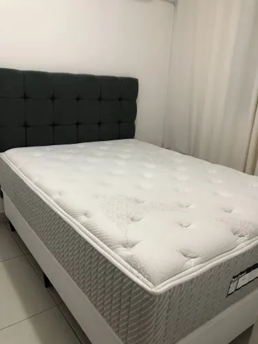 Cama Orion Ortobom Orion casal com base e cabeceira