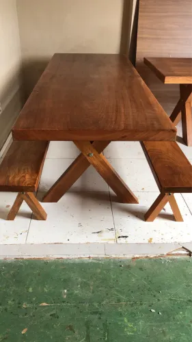 Mesa em Madeira Maciça Jatobá de 3.0m x 80cm