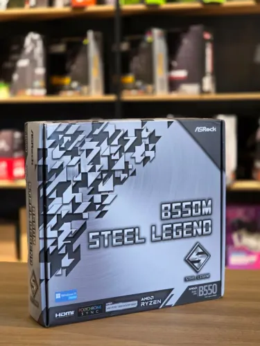 Placa mãe B550M Steel Legend - Novo e lacrado