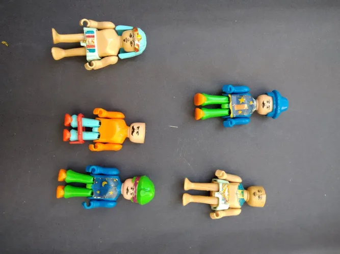 Lote bonecos Playmobil surpresa Kinder Ovo 1996 coleçao 1001 noites anos