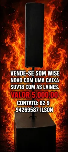 Som WISE profissional novo.  $5.000,00