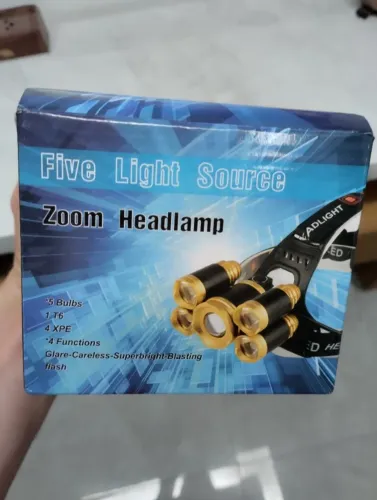 Lanterna de Cabeça Recarregável