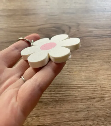 Abridor de lata em forma de flor chaveiro
