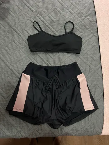 Conjunto de academia/fitness preto