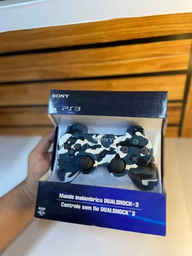 Controle Sem Fio Ps3 - Camuflado Azul 
