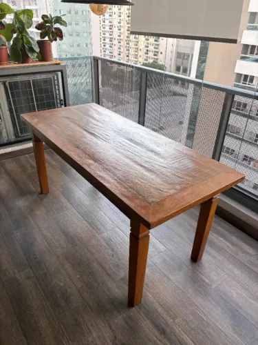 Mesa de Jantar 1,80 Madeira Maciça