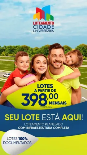 Cidade Universitária Lotes Planos Facilitados