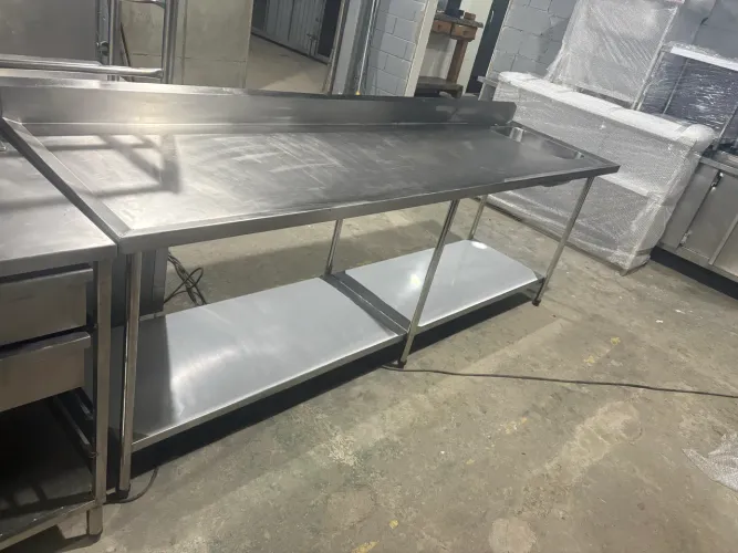 Pia Industrial Inox 2,45x0,70 (Aceito Cartao)