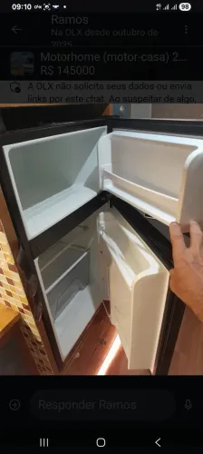 Frigobar duplex 88 litros motorhome, motorcasa!