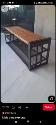 Rack estilo industrial feito sob medida 