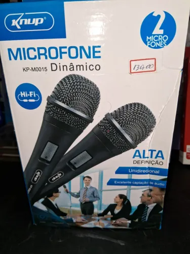 2 Microfones Dinâmico Knup KP-M0015