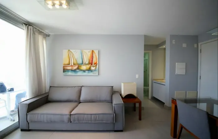 Apartamento Mobiliado para Locação 47m² - 1 Quarto com 1 Vaga de Garagem por R$ 4.700,00 -
