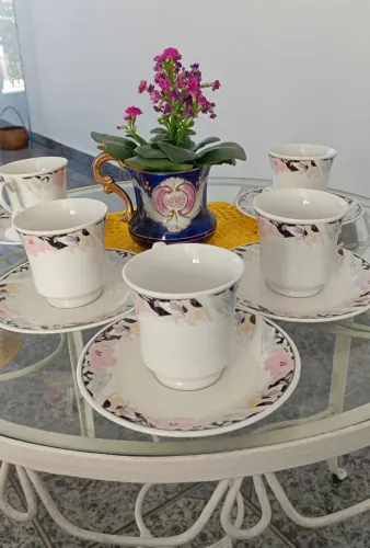 Kit xícaras porcelana fina chinesa