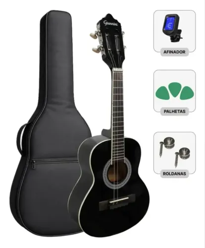 Cavaco Giannini Cs14 C/ Capa Palhetas Afinador Natural