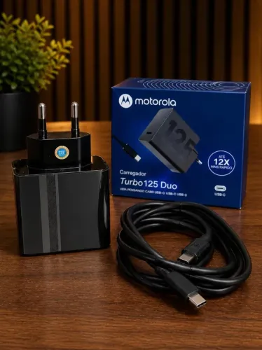 Carregador 125 Duo Motorola USB-C para USB-C an34