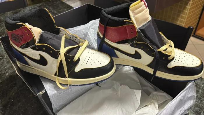 Tênis Air Jordan 1 High OG x Union LA x Fragment