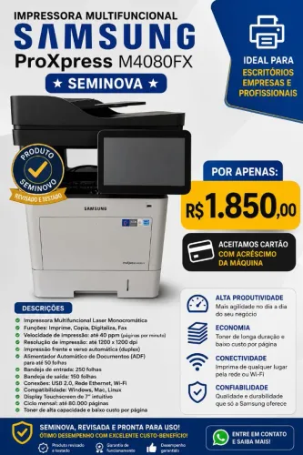 SAMSUNG ProXpress M4080FX SEMINOVA