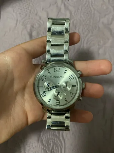 Relógio de pulso MONTBLANC original prateado