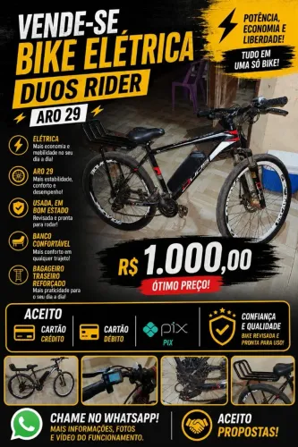 E-BIKE DUOS RIDER ARO 29