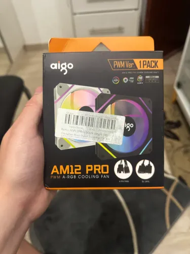 Fan ventoinha Aigo AM12 Pro ARGB PWM 120mm - Nova na Caixa