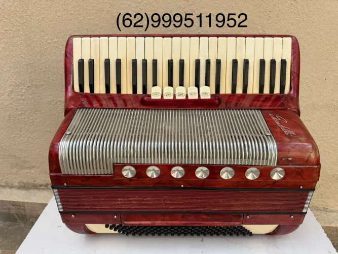 Acordeon sanfona gaita 120 baixos em 4/5 de voz tamanho normal