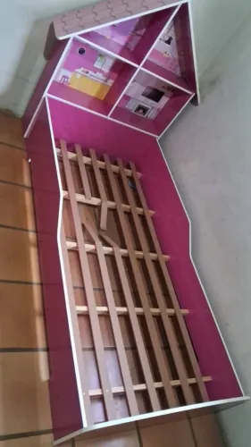 Cama solteiro infantil menina 
