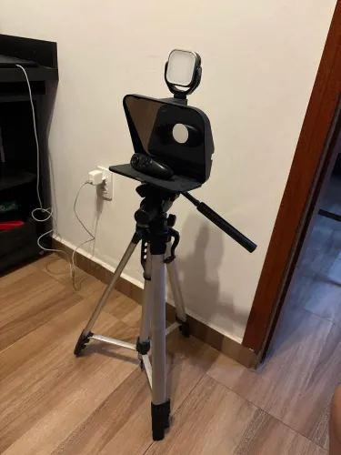 Teleprompt com Tripé e luz Ulanzi