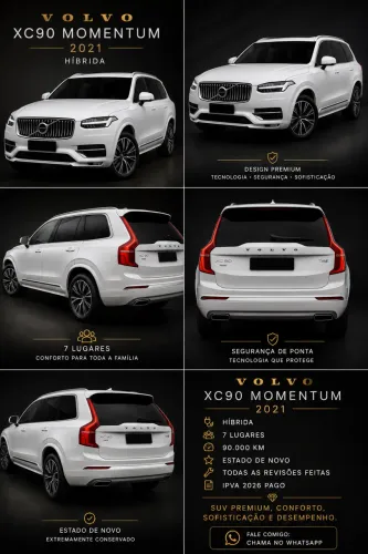 Volvo XC-90 XC 90 T-8 Híbrido Momentum 2.0 5P 2021