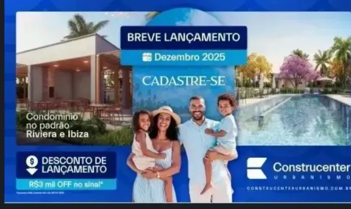 LOTE NO CONDOMÍNIO CAPRI - (ENTRADA SÓ R$ 3.484,00) - PÉ NA AREIA!! zx